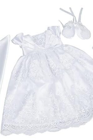 White Christening Dress for Babies JBCD2104005