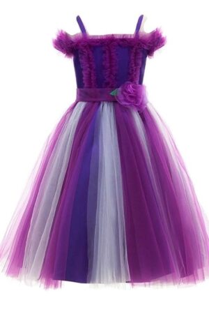 PINK WINGS Girls Party Tutu Dress Gown (Multi-Color)