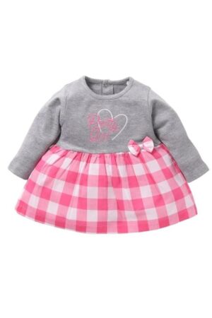 Baby GO Baby-Girl's Cotton A-Line Knee-Length Dresses