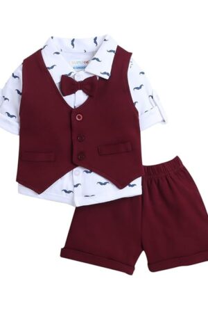 BUMZEE Boy's Cotton Casual Formal Set