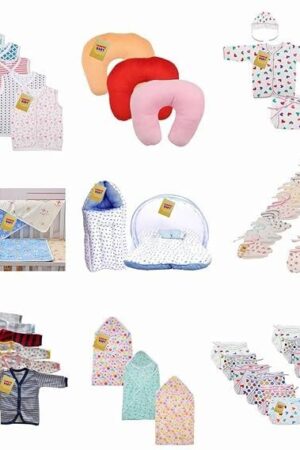 Fareto Baby's Cotton Clothing Combo Pack of 9